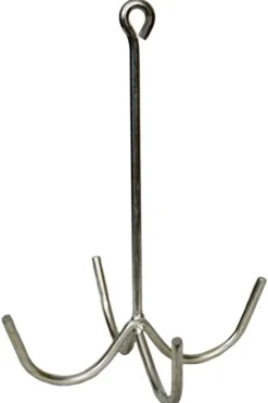New SHILOH STABLES TACK 4-Prong Harness & Tack Hook Silver