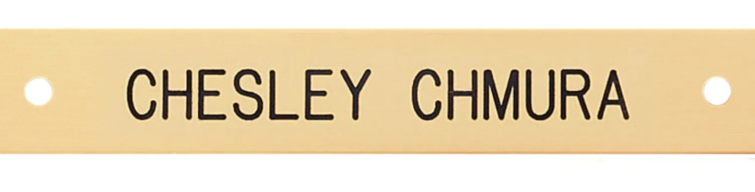 Sale DOVER DROPSHIP Rectangular Halter Nameplate - 1 or 2 lines
