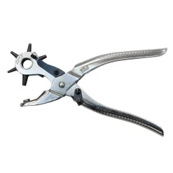 PARTRADE Revolving German Leather Punch Nickel Plated