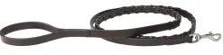 Best PUSHKAR INTL Rider’s International™ Laced Rein Dog Leash Brown
