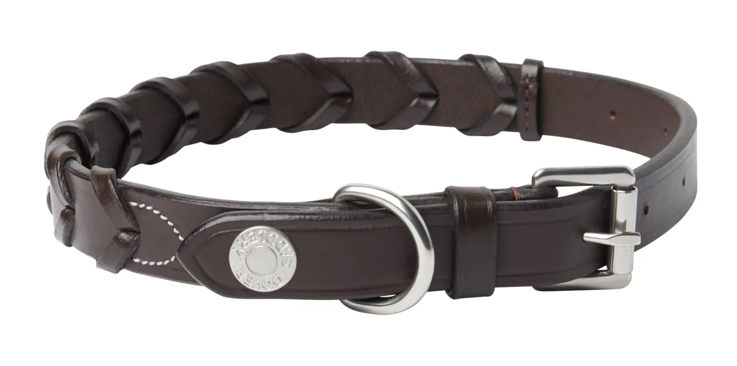 Online PUSHKAR INTL Rider’s International™ Laced Rein Dog Collar Brown