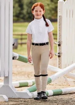 Outlet KIRSCH Riding Sport™ Kids’ Essential Short-Sleeve Show Shirt White
