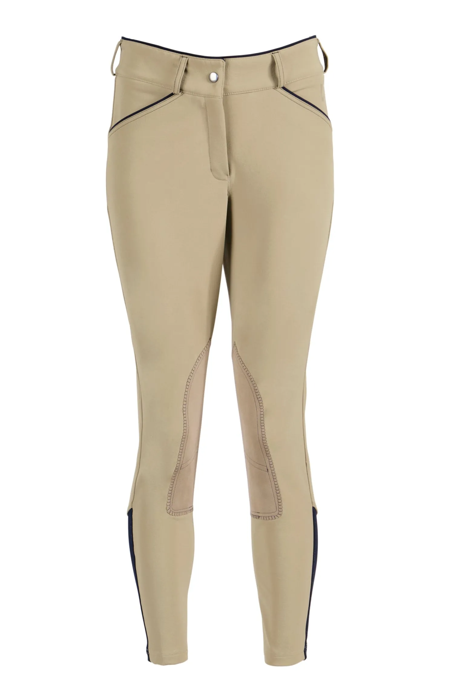 Sale SUPERHOUSE Riding Sport™ Ladies’ Synchrony Knee-Patch Breech Tan/Navy
