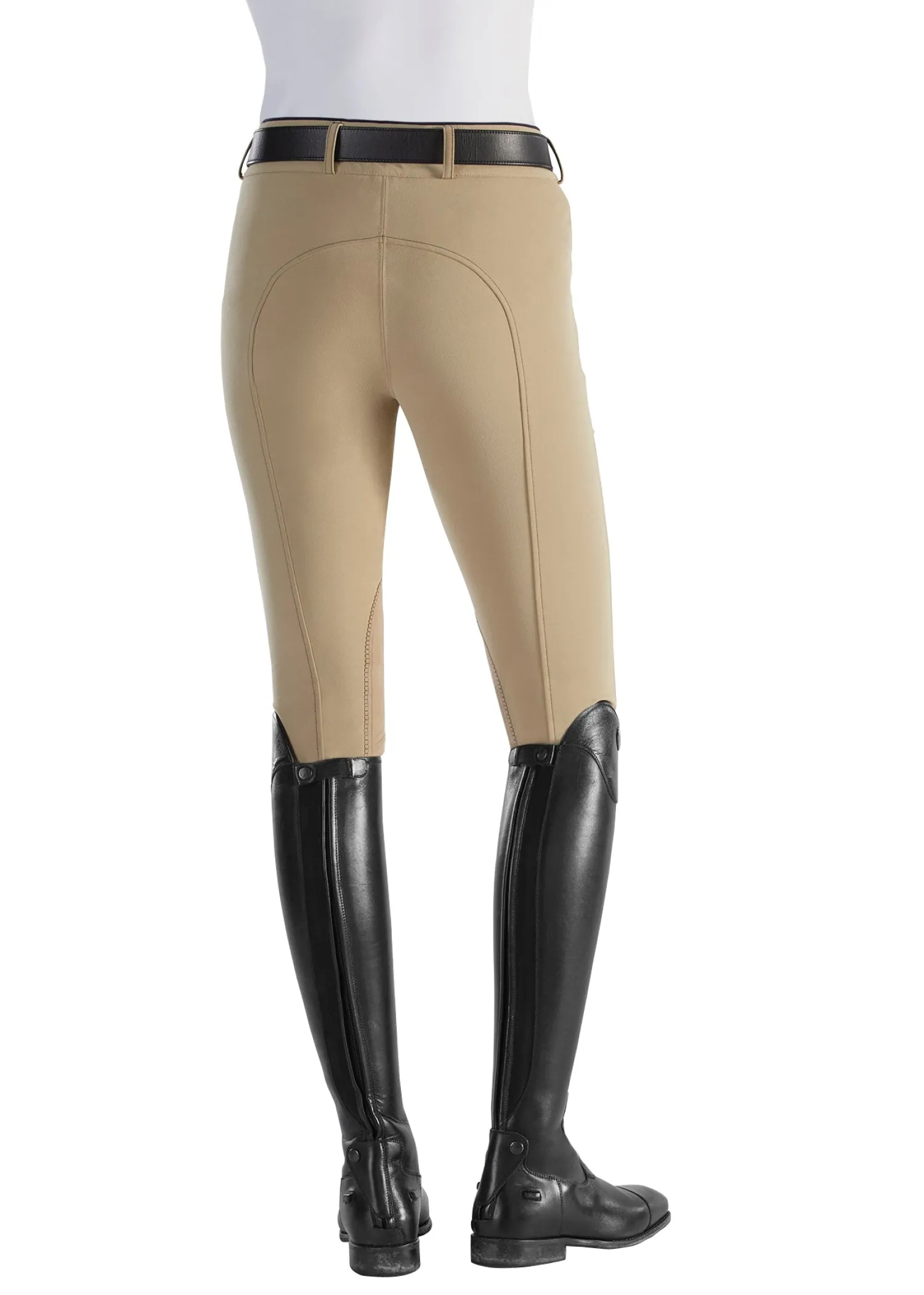 Sale SUPERHOUSE Riding Sport™ Ladies’ Synchrony Knee-Patch Breech Tan/Navy