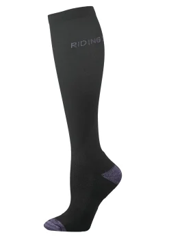 Outlet HAINING JOY TRADING Riding Sport™ Ladies’ Tall Boot Socks Black/Purple
