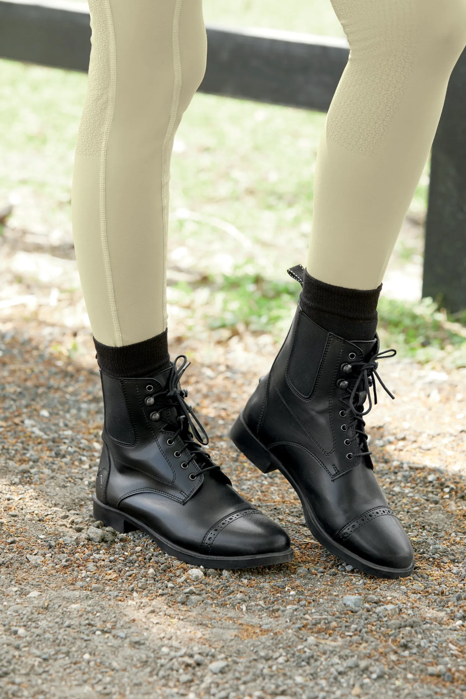 Sale LORD SHIVA EXPORTS Riding Sport™ Ladies’ Provenance Lace Paddock Boots Black