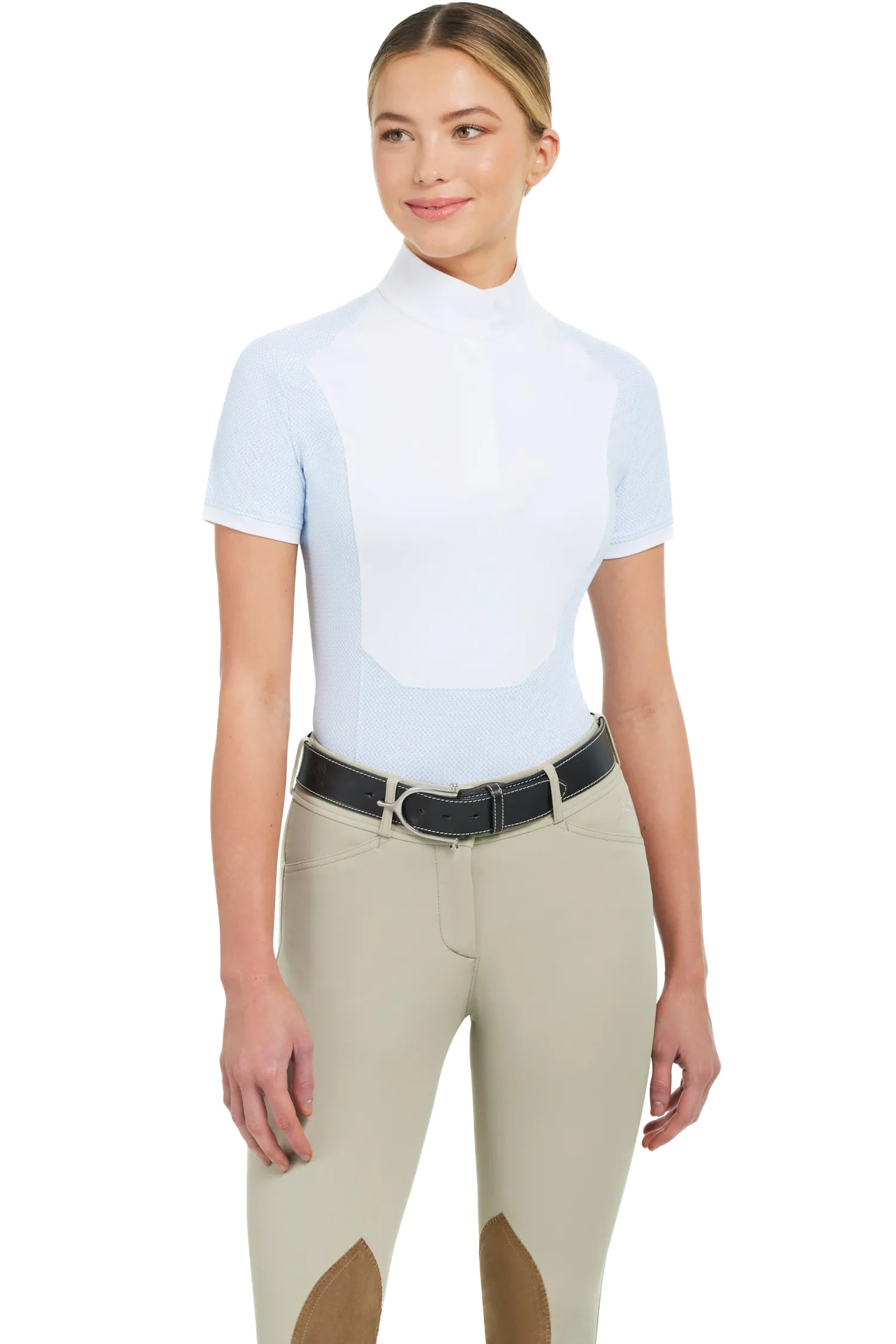 Hot RJ CLASSICS R.J. Classics Ladies’ Tessa Short Sleeve Show Shirt Blue Ring Microprint