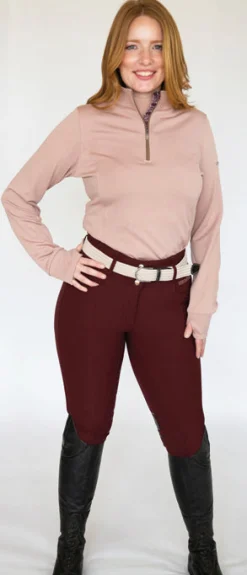 New ERS Romfh® Ladies’ Aachen Zip Mock Long Sleeve Shirt