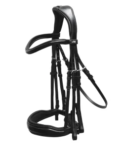 Clearance SCHOCKEMOEHLE N.A. Schockemöhle Milan Anatomical Double Bridle Black/Silver