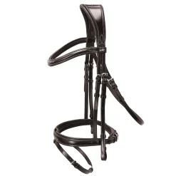 SCHOCKEMOEHLE N.A. Schockemöhle Monza Fancy Stitched Bridle Dark Brown/Silver