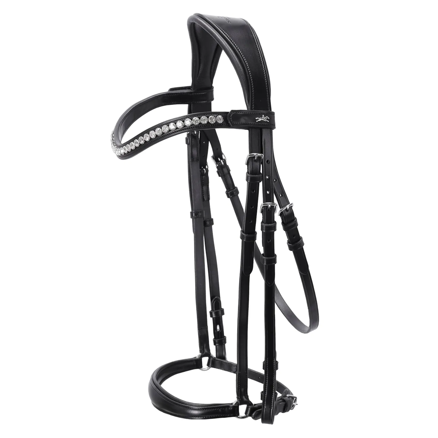 Sale SCHOCKEMOEHLE N.A. Schockemöhle Pisa Drop Nose Bridle Black/Silver