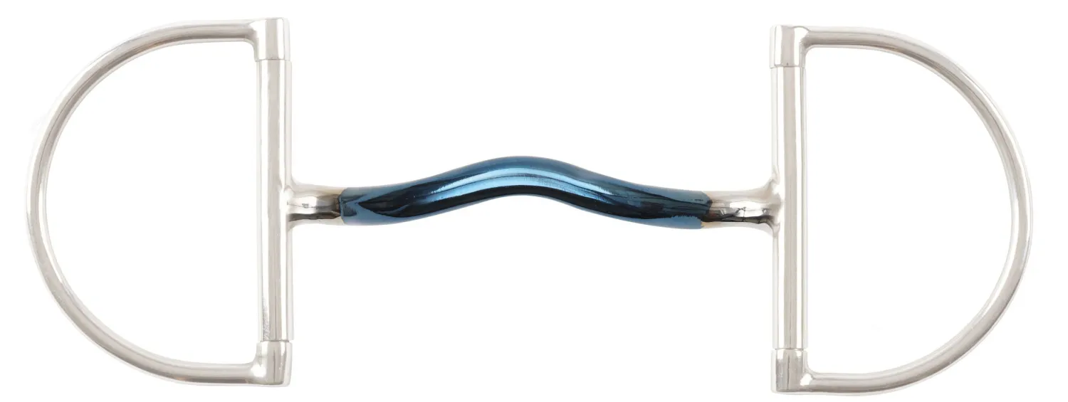 Online SHIRES EQUESTRIAN Shires Blue Alloy Hunter Dee Bit with Mullen Mouth Blue Sweet Iron