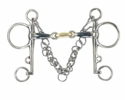 Best SHIRES EQUESTRIAN Shires Blue Sweet Iron Pelham Bit with Brass Lozenge Stainless Steel