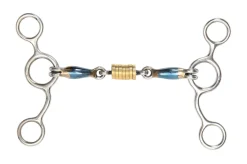 New SHIRES EQUESTRIAN Shires Tom Thumb with Roller Link Blue Sweet Iron