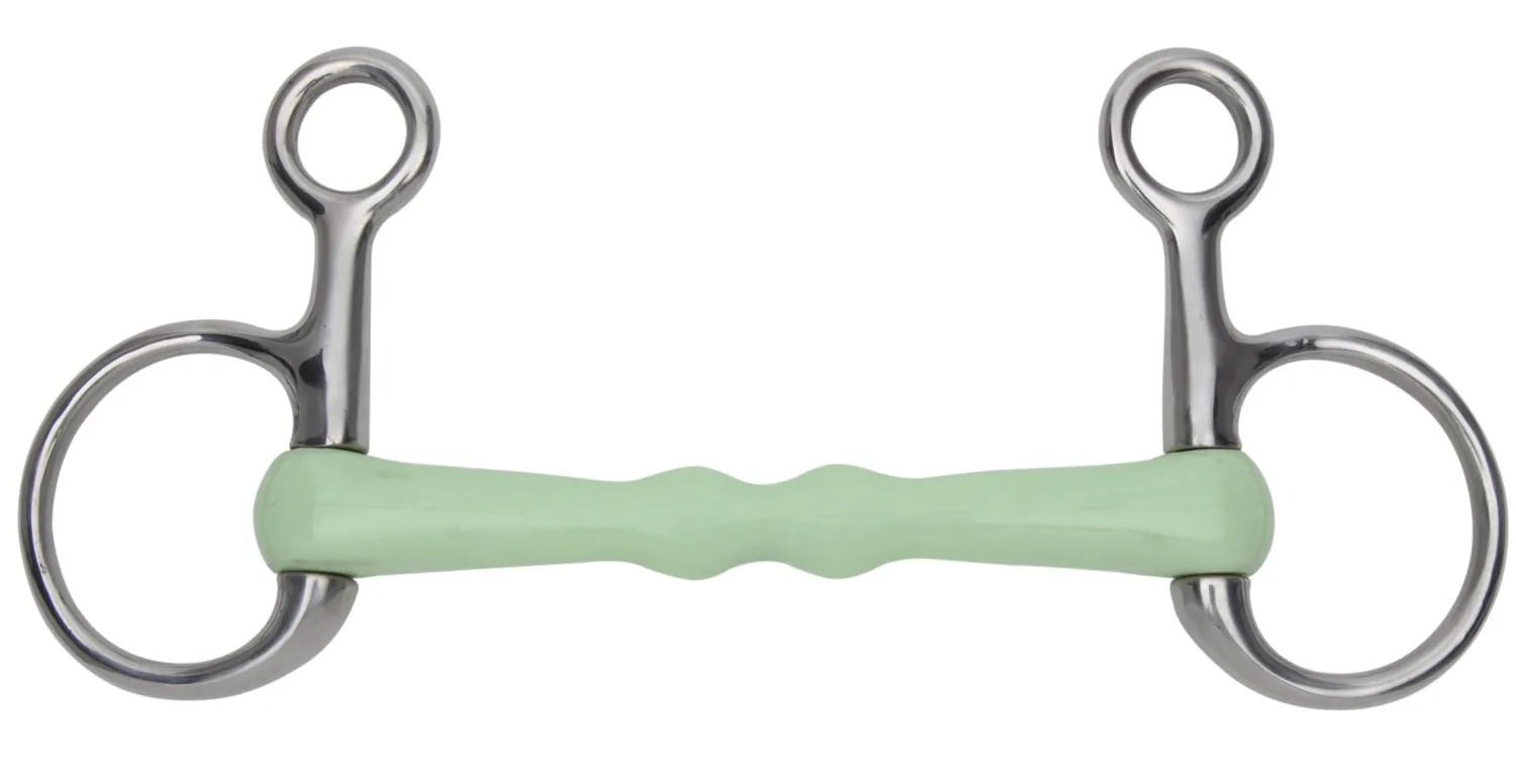 Clearance SHIRES EQUESTRIAN Shires EquiKind Mullen Hanging Cheek Snaffle Pale Green