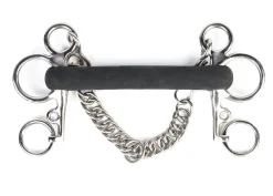 New SHIRES EQUESTRIAN Shires Short Shank Rubber Mullen Mouth Pelham Bit Stainless Steel