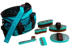 Clearance SHILOH STABLES TACK Showman® Navajo Print Grooming Kit with Nylon Cordura® Tote Bag