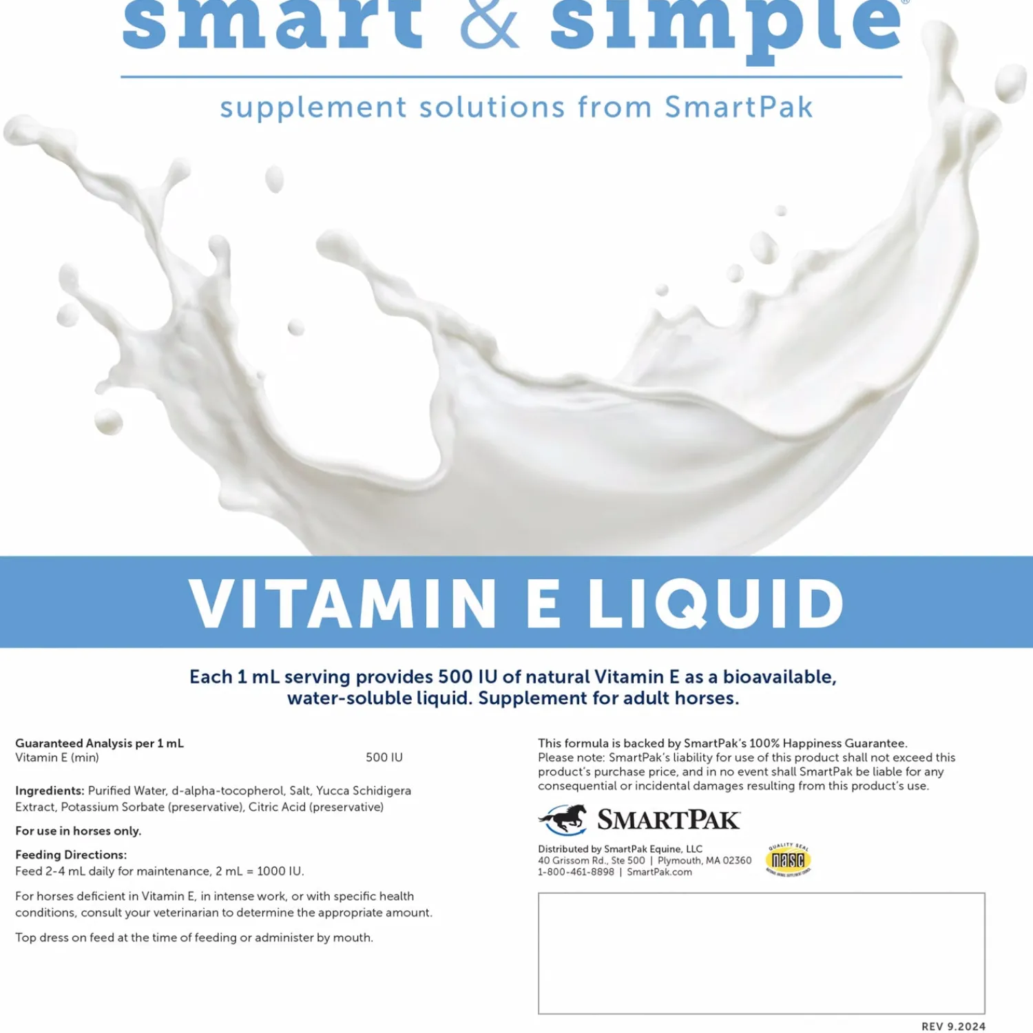 Sale SMARTEQUINE ™ Smart & Simple Vitamin E Liquid NA