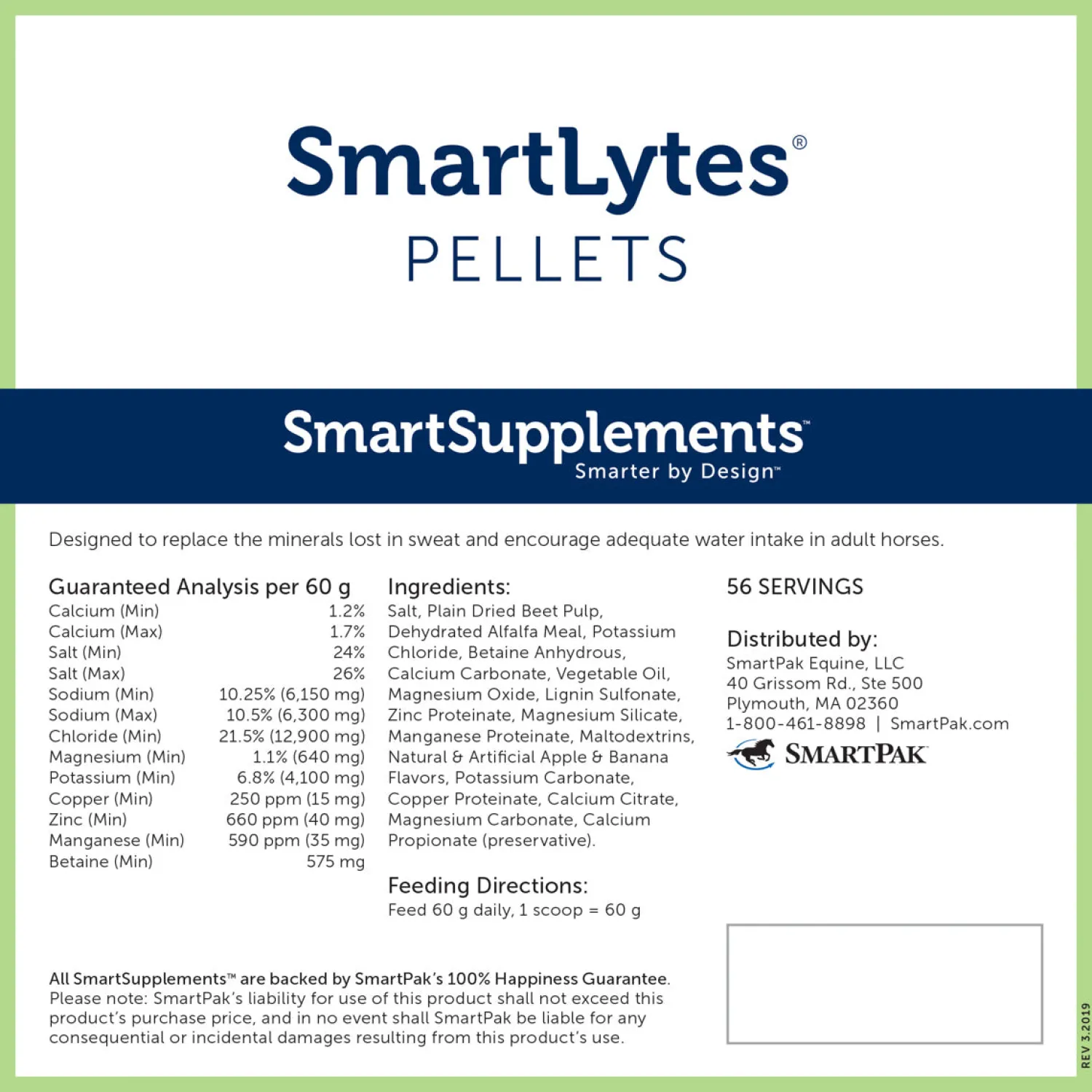 Online SMARTPAK SmartEquine™ SmartLytes® Pellets - 7.5 lbs.