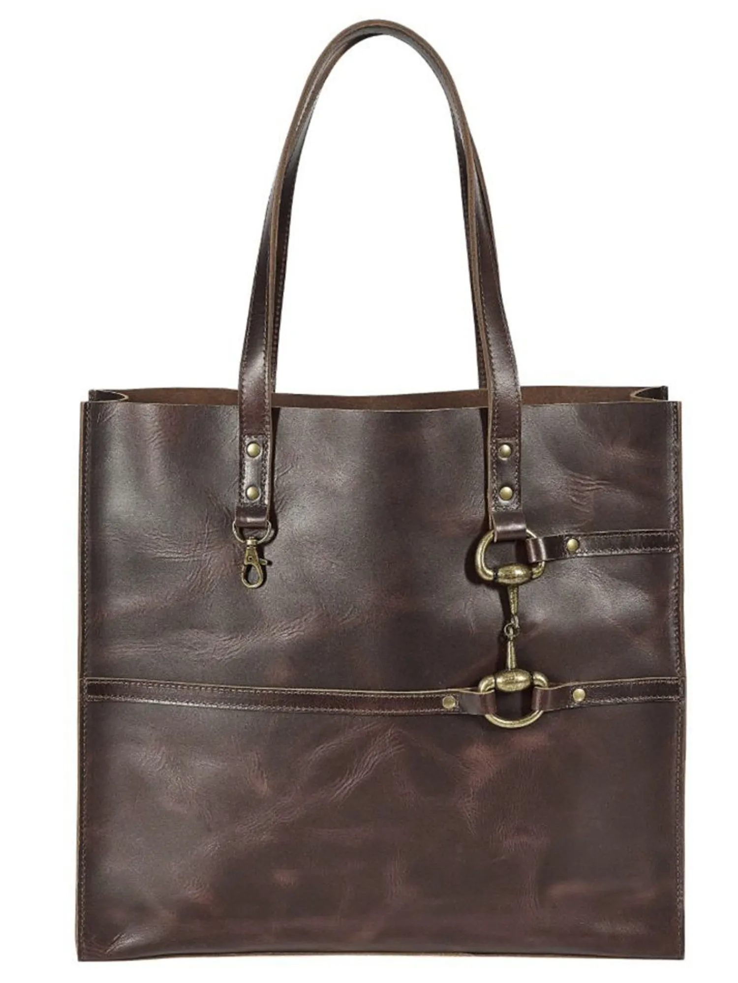 Discount JPC EQUESTRIAN Snaffle Bit Leather Tote Bag