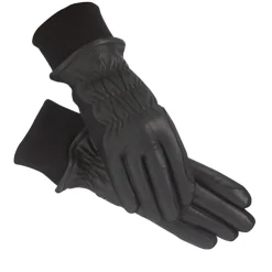 Sale FARGO TRADING SSG® Pro Show Leather Winter Riding Gloves Black