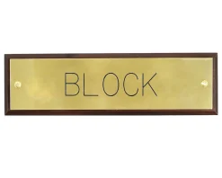 Online CRW Stall Plate Mounted on Walnut Plaque