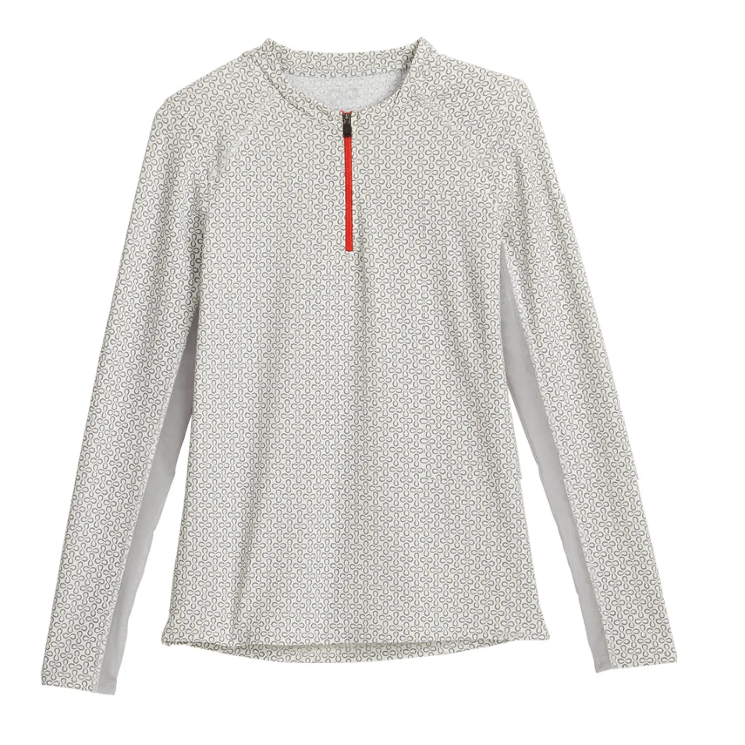 Sale KIRSCH Stride™ CoolBlast® 100 Ladies’ Print Long Sleeve Shirt White/Grey