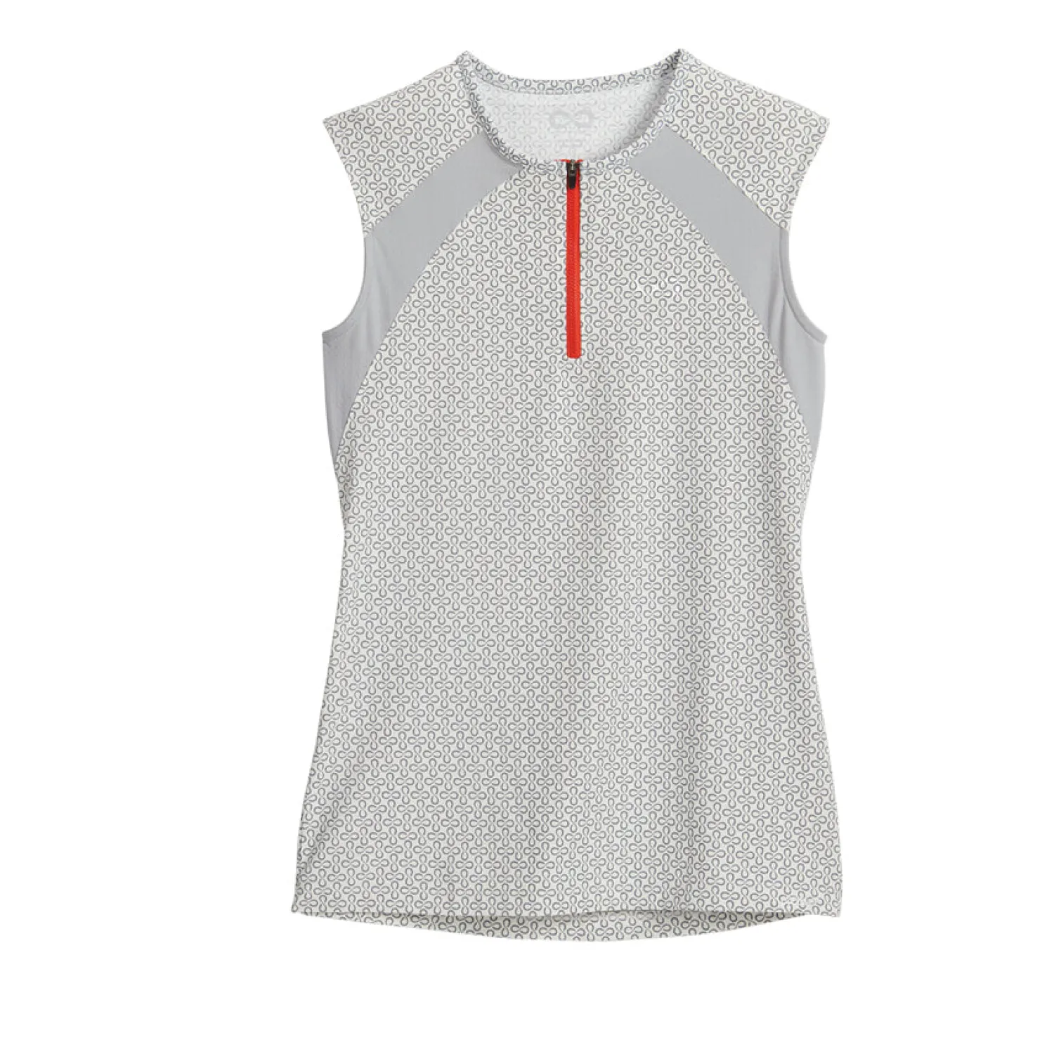 Outlet KIRSCH Stride™ CoolBlast® 100 Ladies’ Print Sleeveless Shirt White/Grey