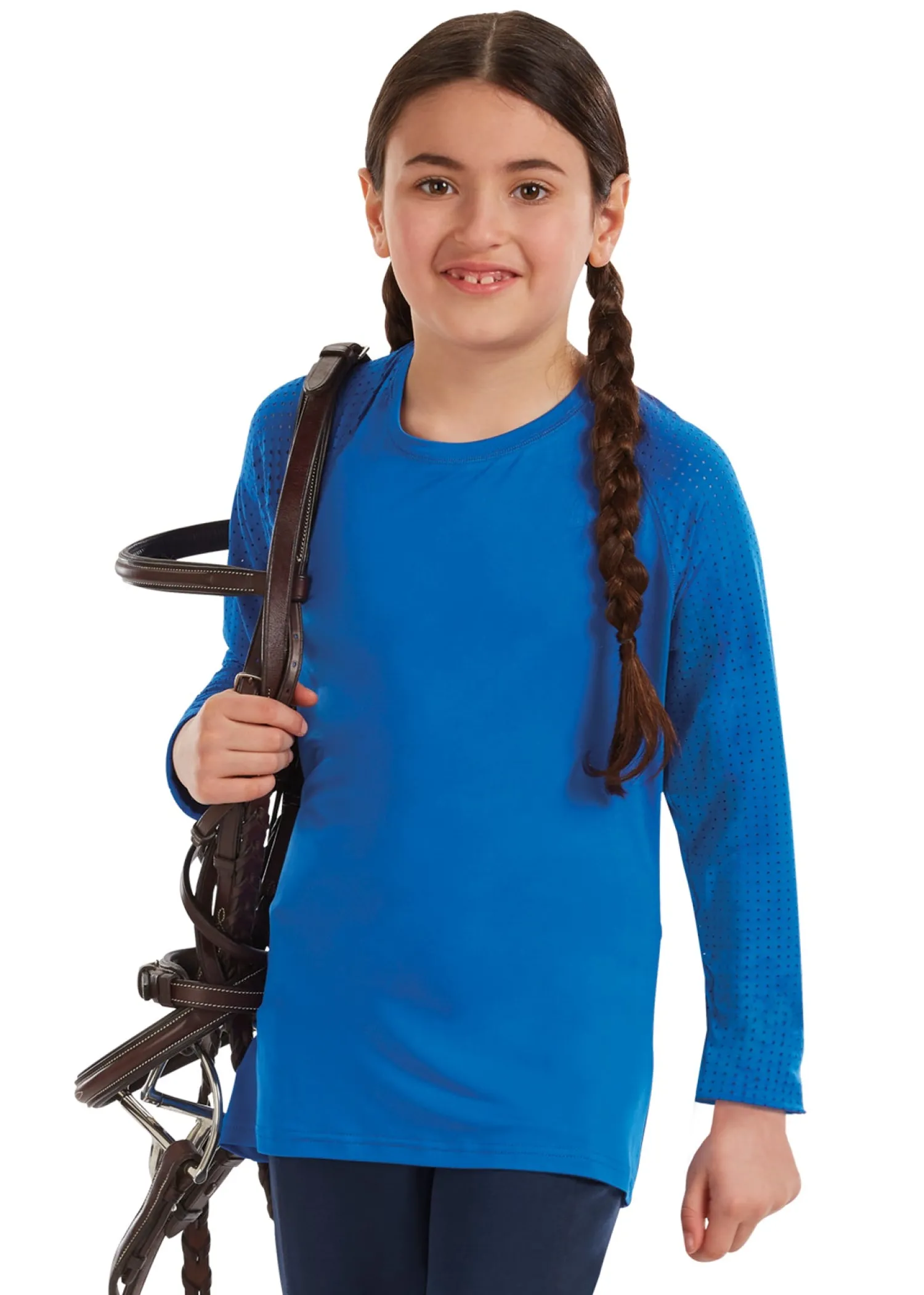 Clearance KIRSCH Stride™ Girls’ Long Sleeve Tech Top