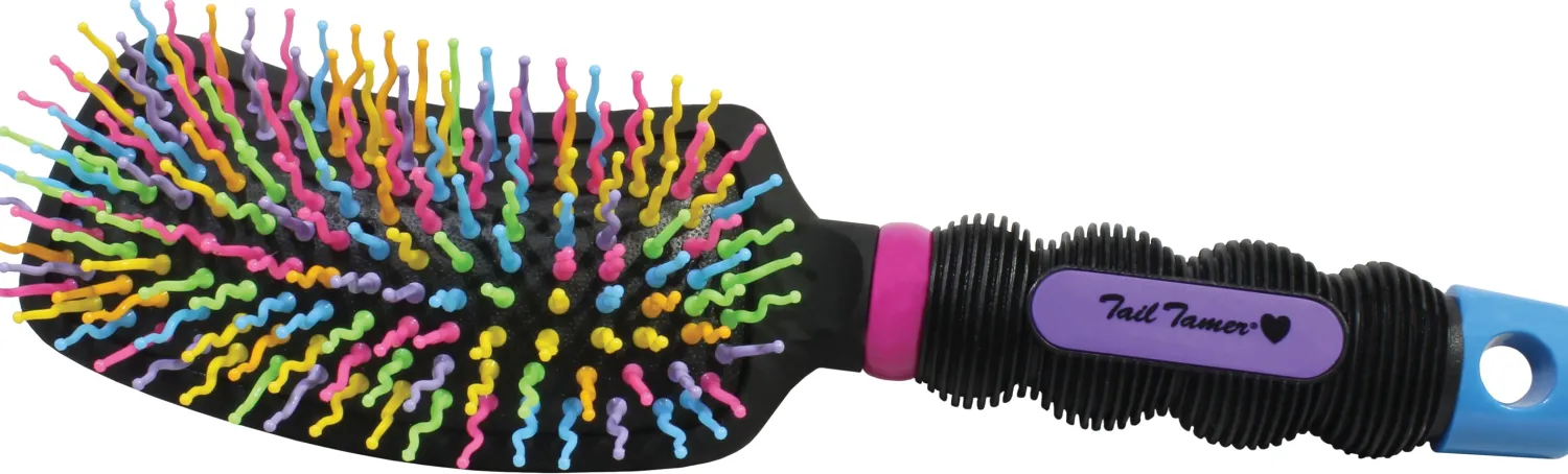 New PROFESSIONALS CHOICE Tail Tamer® Mane and Tail Brush Rainbow