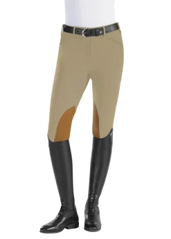 Best TAILORED SPORTSMAN The ™ Ladies’ Techno Mid-Weight Clarino Knee-Patch Breech Tan/Tan