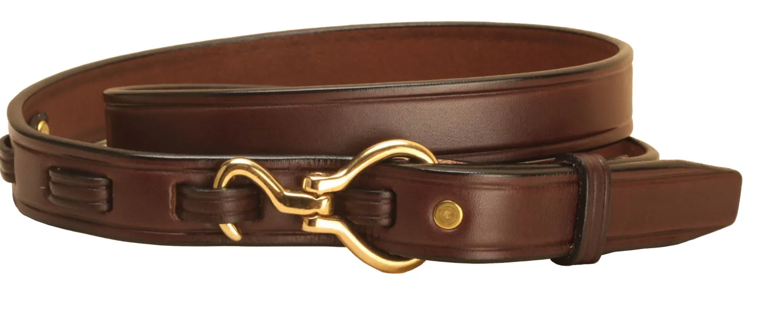 Hot TORY LEATHER 1 1/2" Belt with Nickel Snaffle Bits