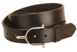 Best TORY LEATHER 1 1/2" Belt with Solid Brass Spur Buckle