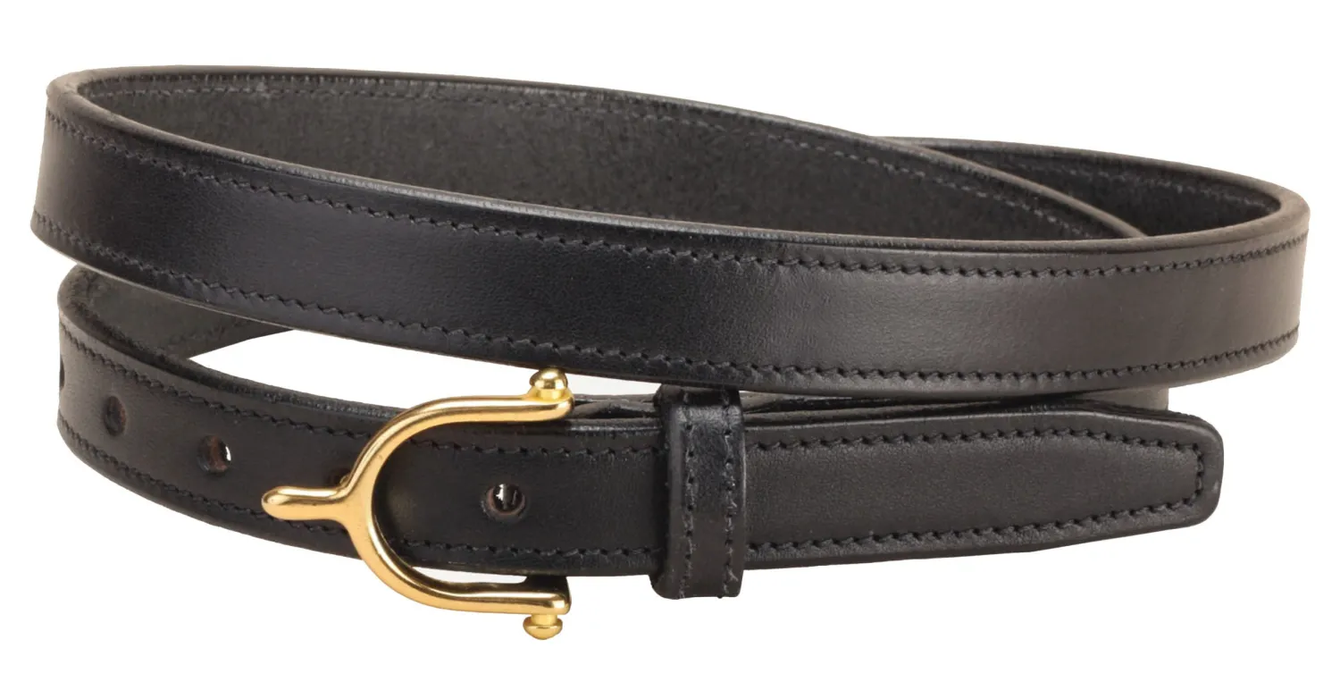Clearance TORY LEATHER ¾" Brass Spur Buckle Belt