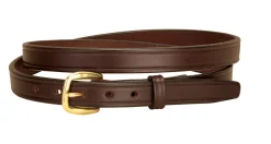 Hot TORY LEATHER ¾" Plain Belt with Brass Buckle
