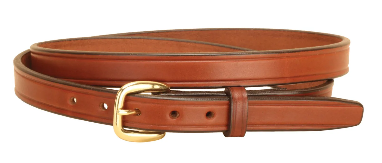 Hot TORY LEATHER ¾" Plain Belt with Brass Buckle