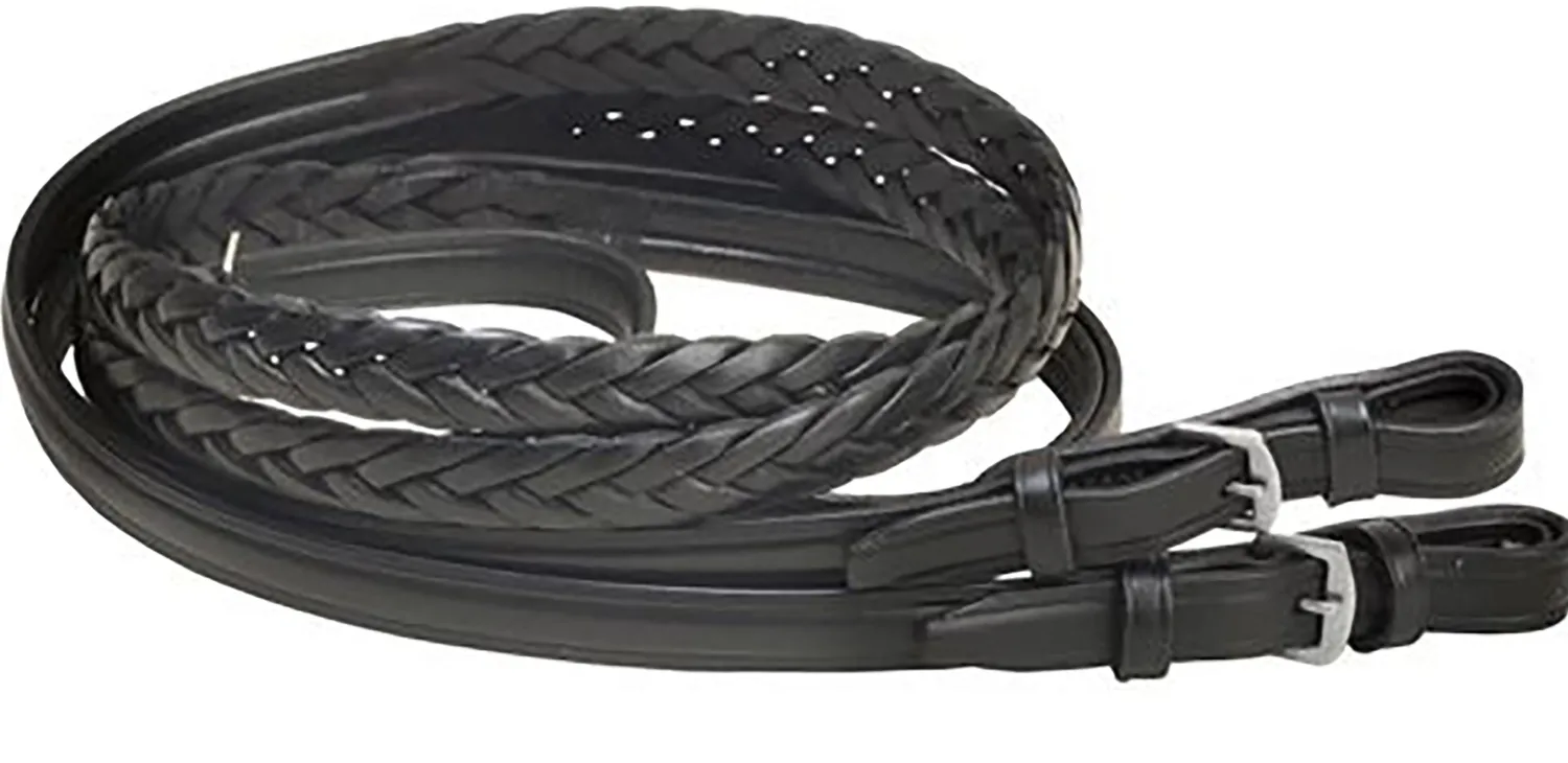 Online TORY LEATHER Company 5/8" x 60" Five-Plait Braided English Reins with Buckle Bit Ends