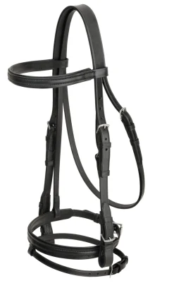 Outlet TORY LEATHER Company Deluxe Padded Dressage Bridle with Buckle Bit Ends