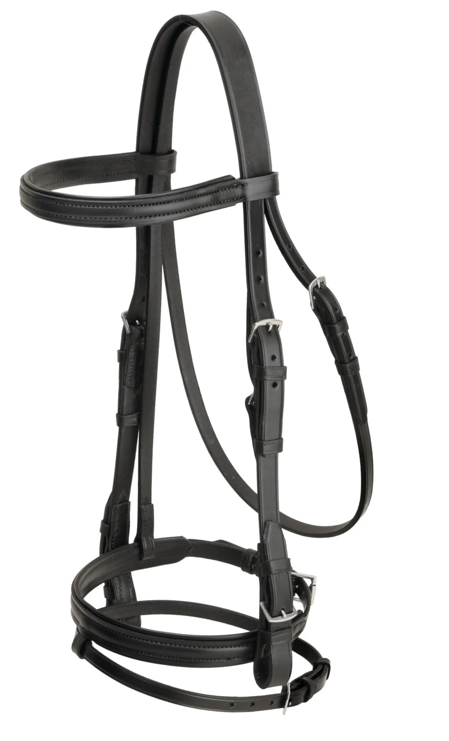 Outlet TORY LEATHER Company Deluxe Padded Dressage Bridle with Buckle Bit Ends