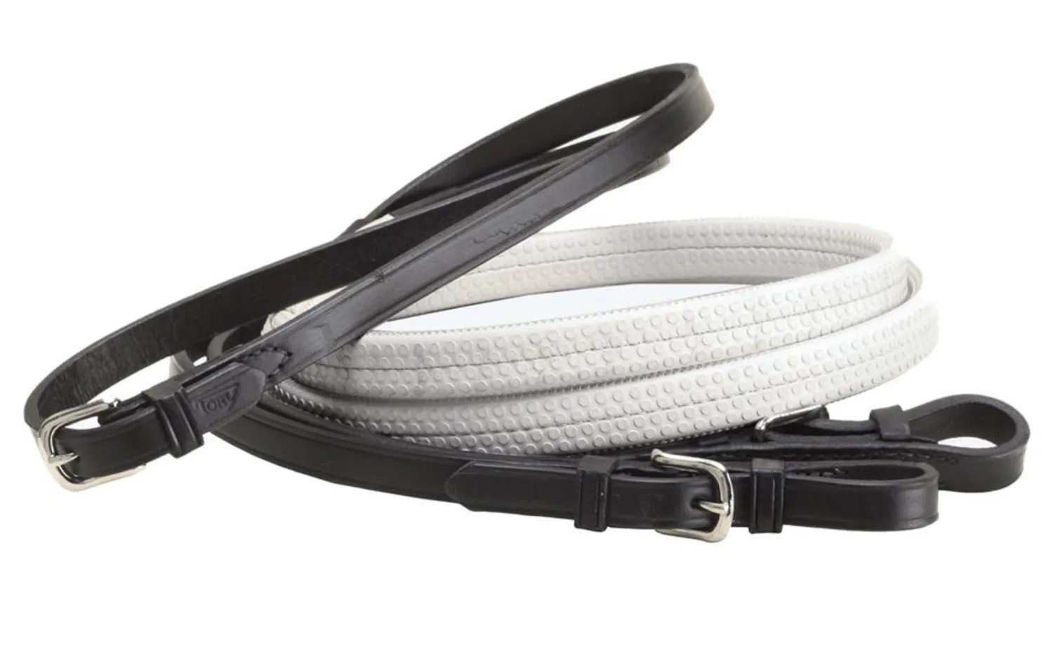 Discount TORY LEATHER Company Rubber Grip Leather Reins with Buckle Ends