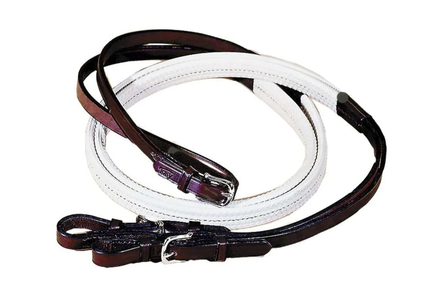 Discount TORY LEATHER Company Rubber Grip Leather Reins with Buckle Ends