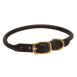 Clearance TORY LEATHER Rolled Leather Dog Collar