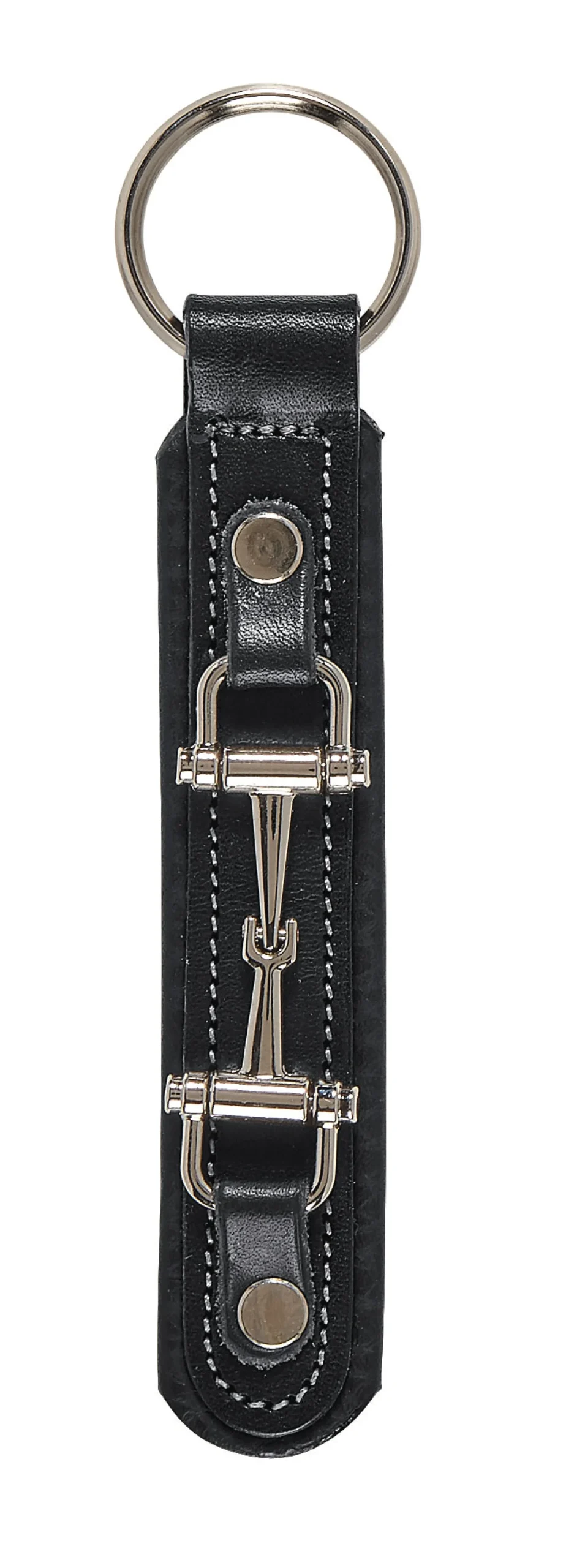 New TORY LEATHER Snaffle Bit Padded Leather Key Chain