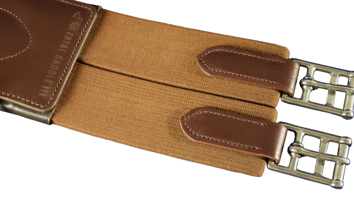 Best TOTAL SADDLE FIT Shoulder Relief Girth Brown