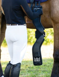 New TOTAL SADDLE FIT StretchTec Shoulder Relief Dressage Girth™ with Leather Liner