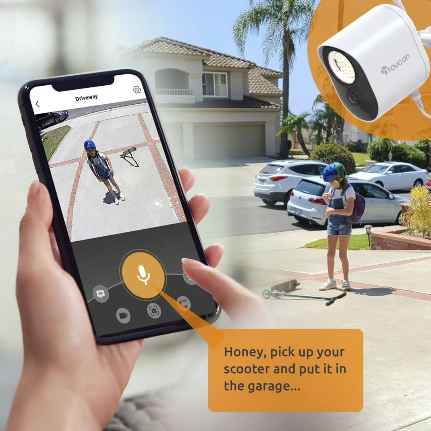 Hot FULFILLMENT SERVICES Toucan® Security Floodlight Camera
