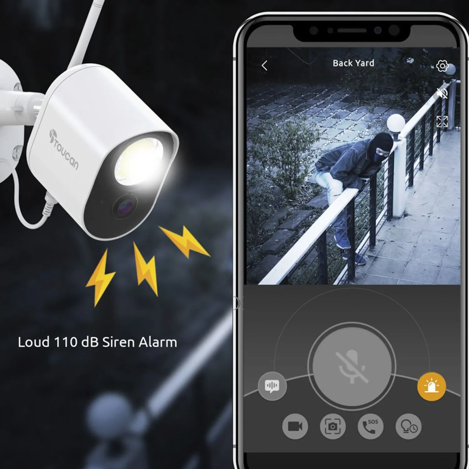 Hot FULFILLMENT SERVICES Toucan® Security Floodlight Camera
