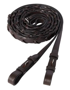 Online KINGS INTERNATIONAL TRU-Fit™ Build-A-Bridle™ Laced Reins Chocolate