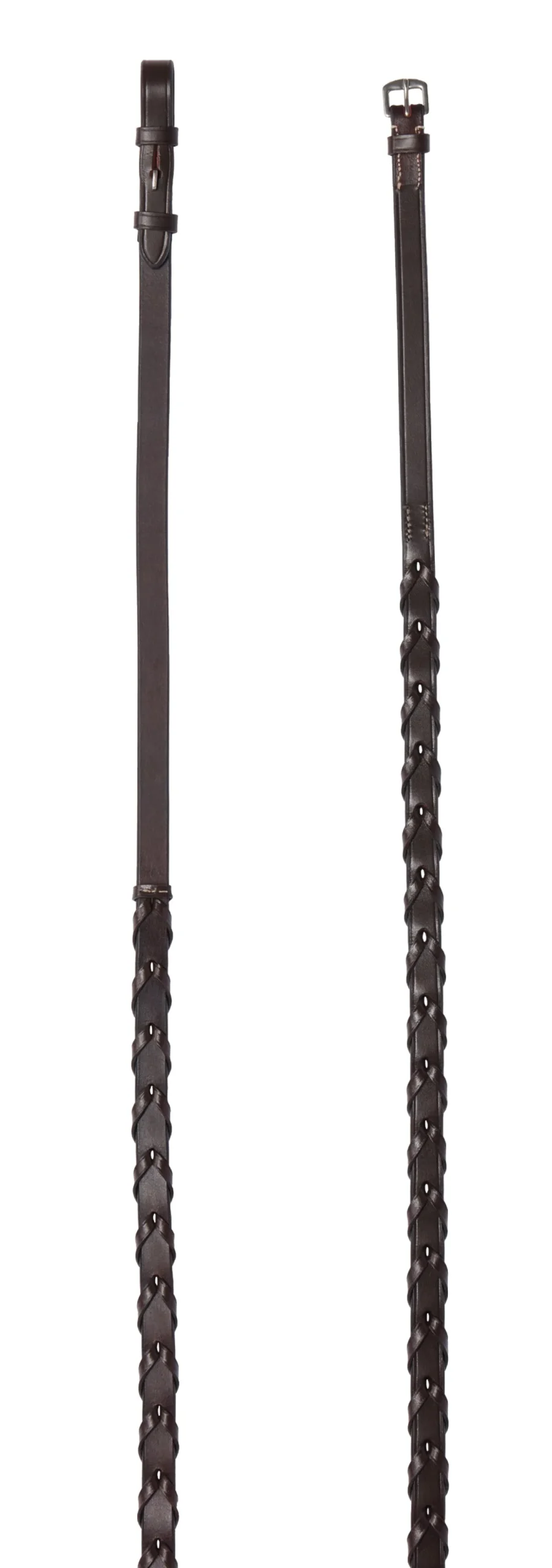 Online KINGS INTERNATIONAL TRU-Fit™ Build-A-Bridle™ Laced Reins Chocolate