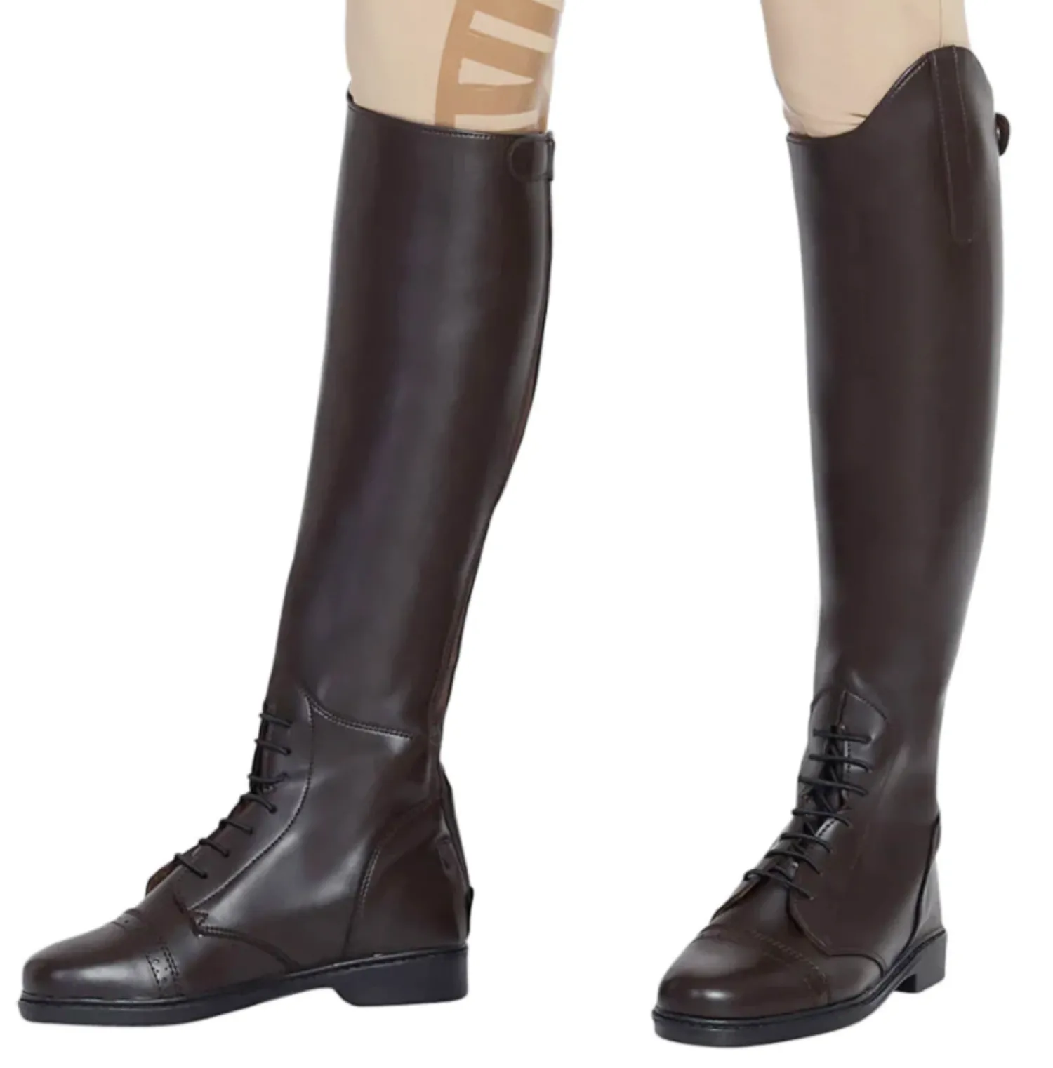 Hot JPC EQUESTRIAN TuffRider® Children’s Starter Back-Zip Synthetic Leather Field Boots in Mocha
